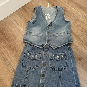 Rylee + Cru Blue Denim Fabric